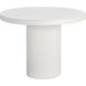 Nicolette 40 X 30 inch White Outdoor Dining Table